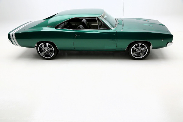 For Sale Used 1968 Dodge Charger 440 Automatic Dark Metallic Green | American Dream Machines Des Moines IA 50309