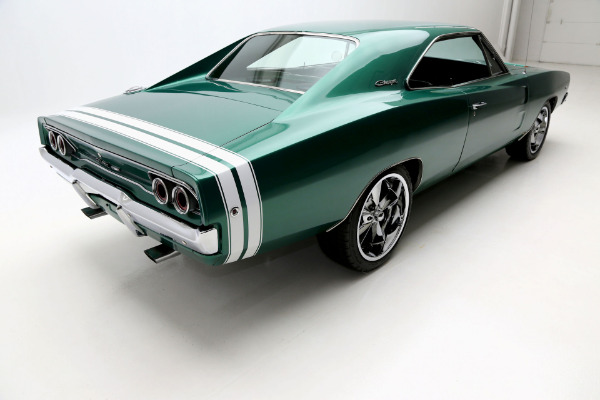 For Sale Used 1968 Dodge Charger 440 Automatic Dark Metallic Green | American Dream Machines Des Moines IA 50309