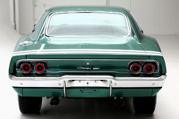 For Sale Used 1968 Dodge Charger 440 Automatic Dark Metallic Green | American Dream Machines Des Moines IA 50309