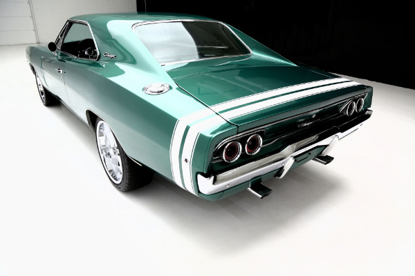 For Sale Used 1968 Dodge Charger 440 Automatic Dark Metallic Green | American Dream Machines Des Moines IA 50309