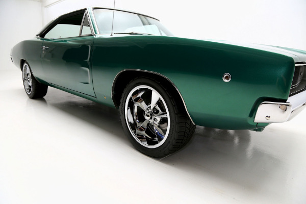 For Sale Used 1968 Dodge Charger 440 Automatic Dark Metallic Green | American Dream Machines Des Moines IA 50309