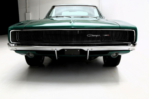 For Sale Used 1968 Dodge Charger 440 Automatic Dark Metallic Green | American Dream Machines Des Moines IA 50309