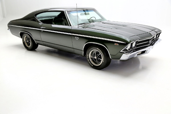 For Sale Used 1969 Chevrolet Chevelle Fathom Green 396 A/C | American Dream Machines Des Moines IA 50309