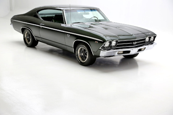 For Sale Used 1969 Chevrolet Chevelle Fathom Green 396 A/C | American Dream Machines Des Moines IA 50309