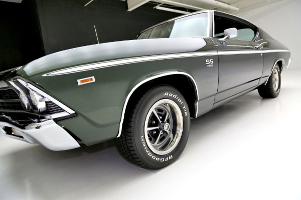 For Sale Used 1969 Chevrolet Chevelle Fathom Green 396 A/C | American Dream Machines Des Moines IA 50309