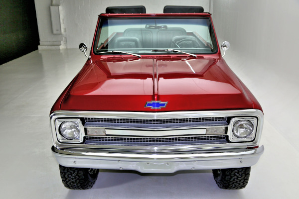 For Sale Used 1970 Chevrolet K5 Blazer Crimson Red Metallic | American Dream Machines Des Moines IA 50309