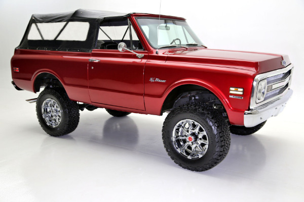 For Sale Used 1970 Chevrolet K5 Blazer Crimson Red Metallic | American Dream Machines Des Moines IA 50309