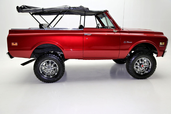 For Sale Used 1970 Chevrolet K5 Blazer Crimson Red Metallic | American Dream Machines Des Moines IA 50309