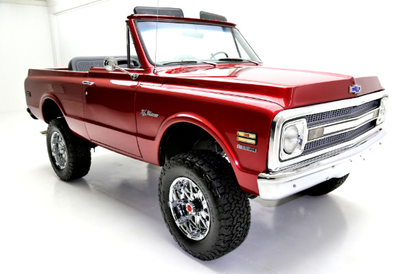 For Sale Used 1970 Chevrolet K5 Blazer Crimson Red Metallic | American Dream Machines Des Moines IA 50309