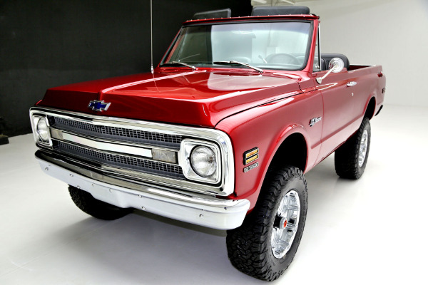 For Sale Used 1970 Chevrolet K5 Blazer Crimson Red Metallic | American Dream Machines Des Moines IA 50309