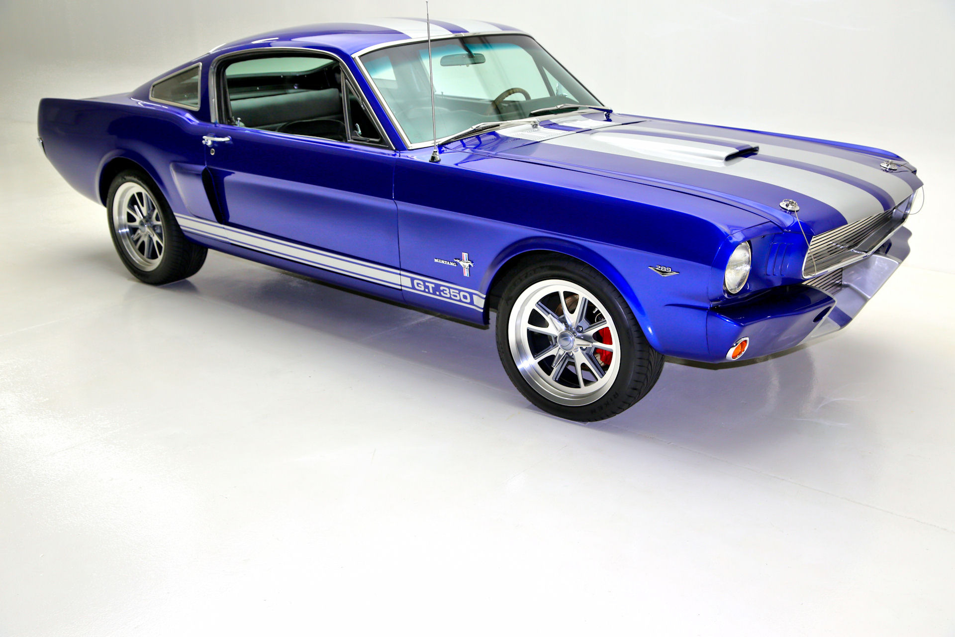 For Sale Used 1965 Ford Mustang Electric Blue GT350 options | American Dream Machines Des Moines IA 50309