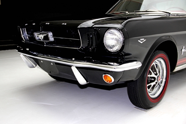 For Sale Used 1965 Ford Mustang Fastback A-code Black/red | American Dream Machines Des Moines IA 50309