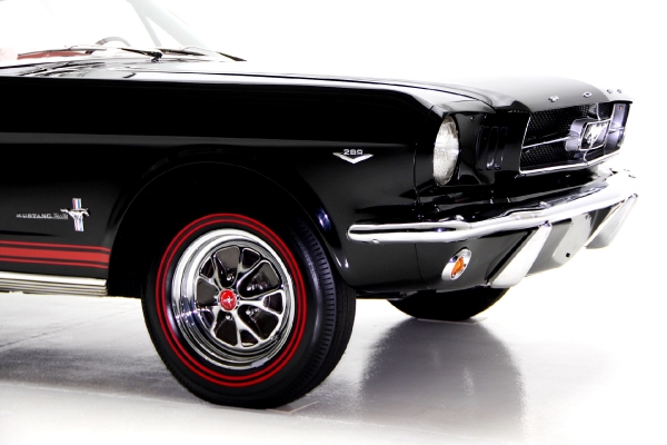 For Sale Used 1965 Ford Mustang Fastback A-code Black/red | American Dream Machines Des Moines IA 50309