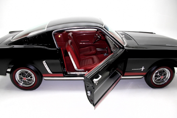 For Sale Used 1965 Ford Mustang Fastback A-code Black/red | American Dream Machines Des Moines IA 50309