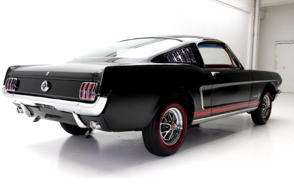 For Sale Used 1965 Ford Mustang Fastback A-code Black/red | American Dream Machines Des Moines IA 50309