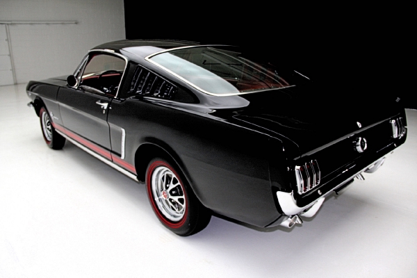 For Sale Used 1965 Ford Mustang Fastback A-code Black/red | American Dream Machines Des Moines IA 50309