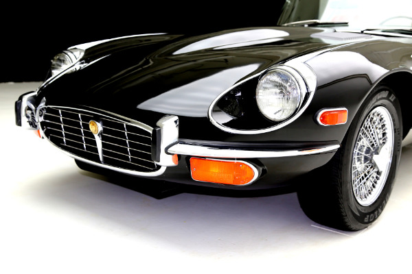 For Sale Used 1971 Jaguar E-Type Black/Red, v12, AC 4spd | American Dream Machines Des Moines IA 50309