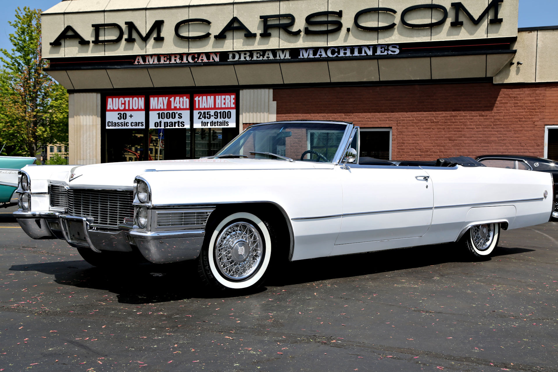 For Sale Used 1965 Cadillac DeVille Convertible White/Black,429ci PS,PB, | American Dream Machines Des Moines IA 50309