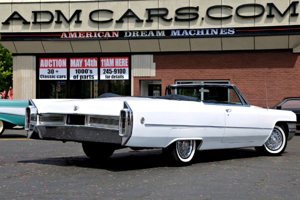 For Sale Used 1965 Cadillac DeVille Convertible White/Black,429ci PS,PB, | American Dream Machines Des Moines IA 50309