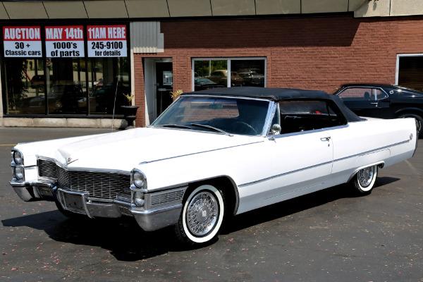 For Sale Used 1965 Cadillac DeVille Convertible White/Black,429ci PS,PB, | American Dream Machines Des Moines IA 50309