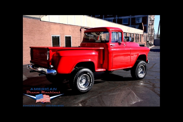 For Sale Used 1957 Chevrolet 3100 4x4 pickup 4spd big back window | American Dream Machines Des Moines IA 50309