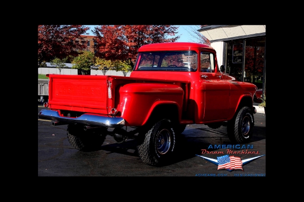 For Sale Used 1957 Chevrolet 3100 4x4 pickup 4spd big back window | American Dream Machines Des Moines IA 50309