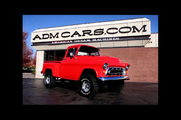 For Sale Used 1957 Chevrolet 3100 4x4 pickup 4spd big back window | American Dream Machines Des Moines IA 50309