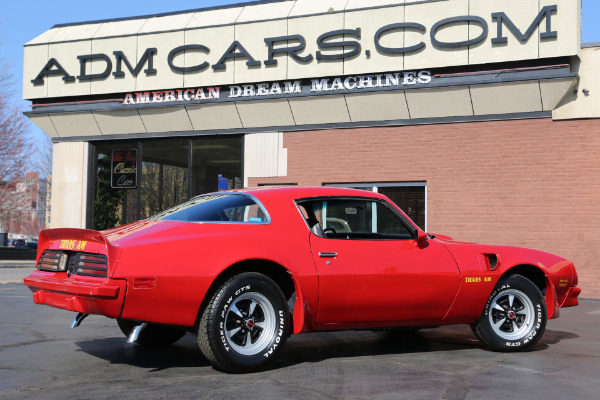 For Sale Used 1975 Pontiac Trans Am Red, Black Bucket, 400, PS, PB, | American Dream Machines Des Moines IA 50309
