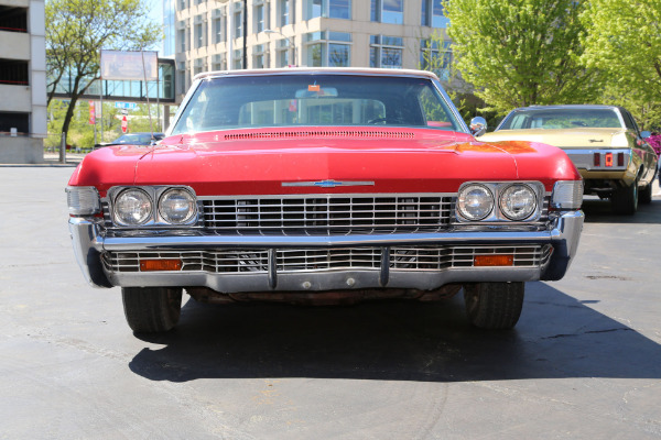 For Sale Used 1968 Chevrolet Impala Convertible Red 396/325hp #'s Match.12 Bolt. (SELLING AT AUCTION, LOW RESERVE, MAY 14TH | American Dream Machines Des Moines IA 50309