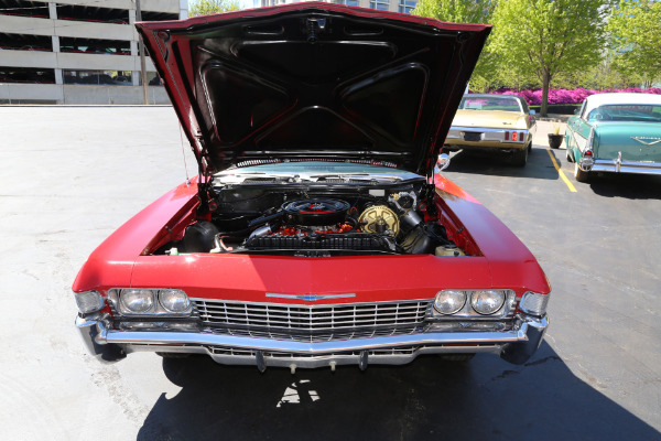 For Sale Used 1968 Chevrolet Impala Convertible Red 396/325hp #'s Match.12 Bolt. (SELLING AT AUCTION, LOW RESERVE, MAY 14TH | American Dream Machines Des Moines IA 50309