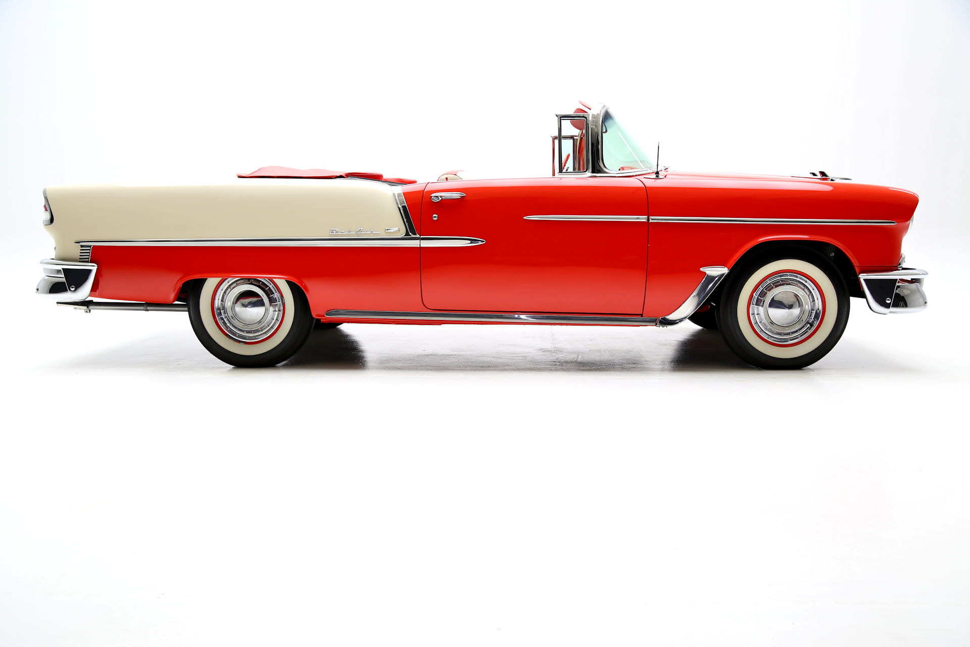 For Sale Used 1955 Chevrolet Bel Air Convertible, Loaded PS, PB, | American Dream Machines Des Moines IA 50309