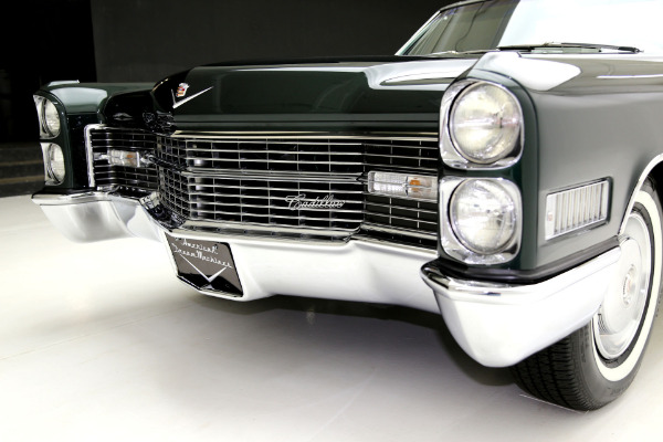 For Sale Used 1966 Cadillac Deville Convertible Dark Emerald | American Dream Machines Des Moines IA 50309