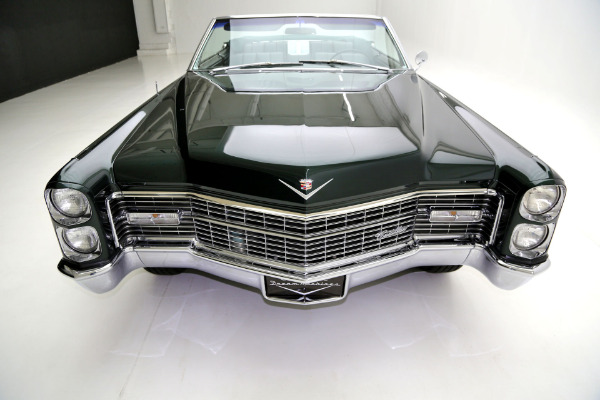 For Sale Used 1966 Cadillac Deville Convertible Dark Emerald | American Dream Machines Des Moines IA 50309