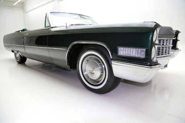 For Sale Used 1966 Cadillac Deville Convertible Dark Emerald | American Dream Machines Des Moines IA 50309