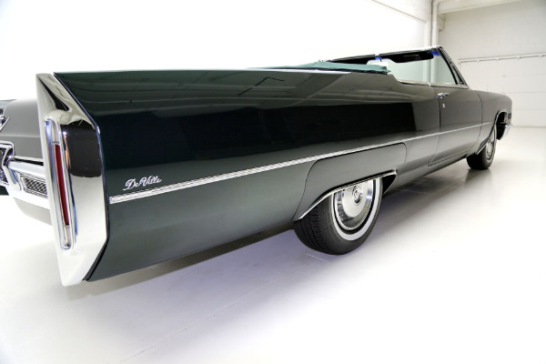 For Sale Used 1966 Cadillac Deville Convertible Dark Emerald | American Dream Machines Des Moines IA 50309