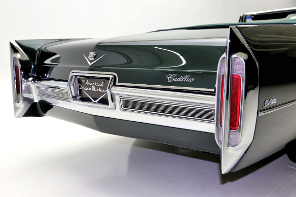 For Sale Used 1966 Cadillac Deville Convertible Dark Emerald | American Dream Machines Des Moines IA 50309