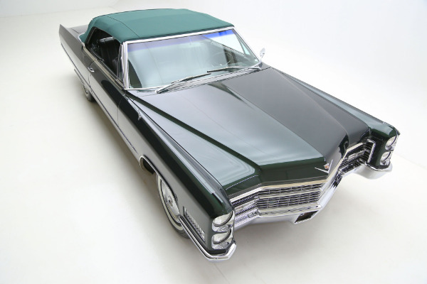 For Sale Used 1966 Cadillac Deville Convertible Dark Emerald | American Dream Machines Des Moines IA 50309