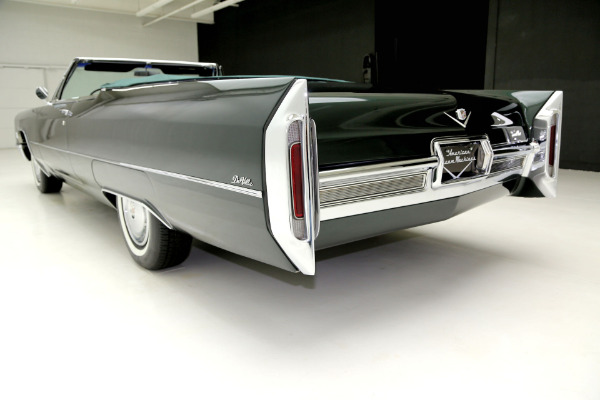 For Sale Used 1966 Cadillac Deville Convertible Dark Emerald | American Dream Machines Des Moines IA 50309