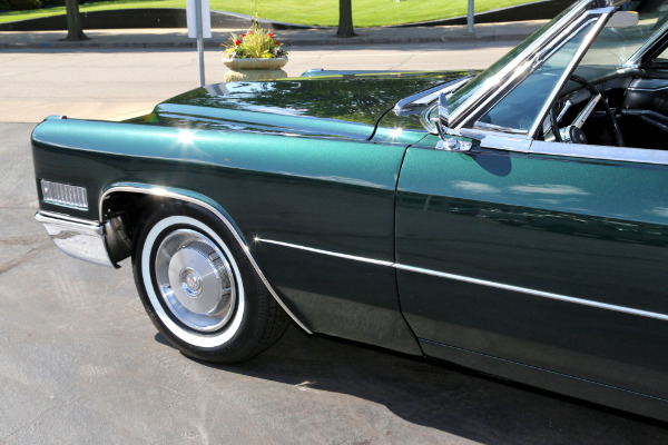 For Sale Used 1966 Cadillac Deville Convertible Dark Emerald | American Dream Machines Des Moines IA 50309