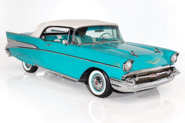 For Sale Used 1957 Chevrolet Bel Air Loaded 350 Crate, Auto PS PB AC | American Dream Machines Des Moines IA 50309