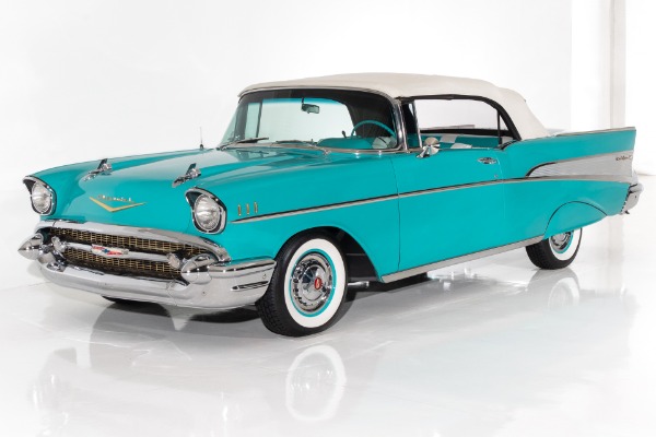 For Sale Used 1957 Chevrolet Bel Air Loaded 350 Crate, Auto PS PB AC | American Dream Machines Des Moines IA 50309