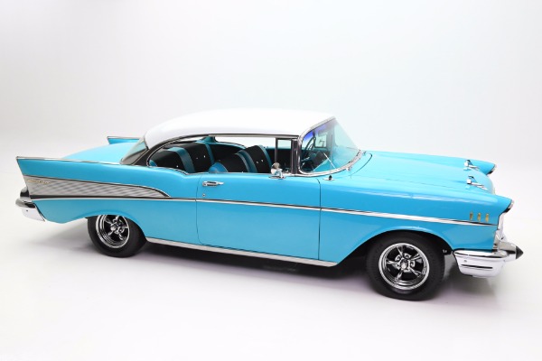 For Sale Used 1957 Chevrolet Bel Air Hardtop 4-Spd Disc Brakes | American Dream Machines Des Moines IA 50309