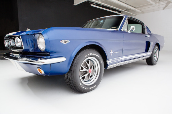 For Sale Used 1966 Ford Mustang Fastback Cobalt Blue 2+2 | American Dream Machines Des Moines IA 50309