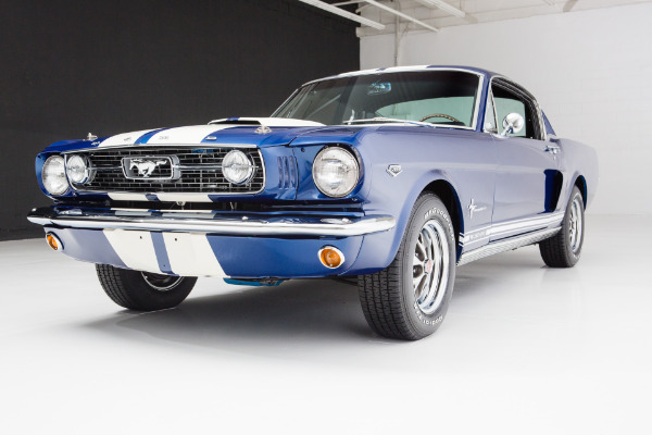 For Sale Used 1966 Ford Mustang Fastback Cobalt Blue 2+2 | American Dream Machines Des Moines IA 50309