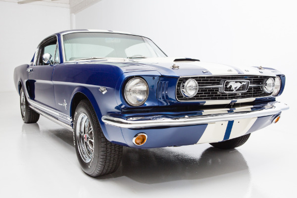 For Sale Used 1966 Ford Mustang Fastback Cobalt Blue 2+2 | American Dream Machines Des Moines IA 50309