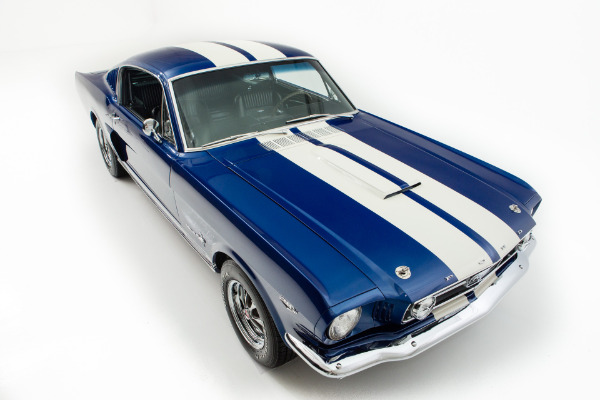 For Sale Used 1966 Ford Mustang Fastback Cobalt Blue 2+2 | American Dream Machines Des Moines IA 50309