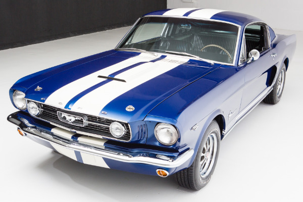 For Sale Used 1966 Ford Mustang Fastback Cobalt Blue 2+2 | American Dream Machines Des Moines IA 50309