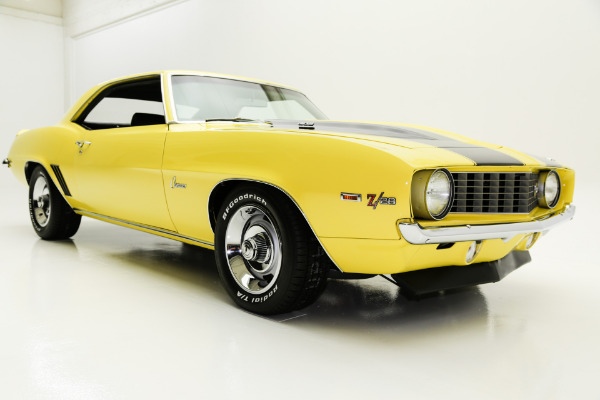 For Sale Used 1969 Chevrolet Camaro Z28, X33  Daytona Yellow | American Dream Machines Des Moines IA 50309