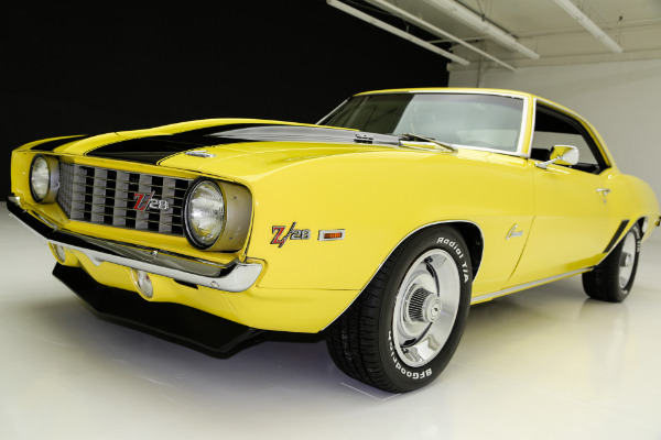 For Sale Used 1969 Chevrolet Camaro Z28, X33  Daytona Yellow | American Dream Machines Des Moines IA 50309