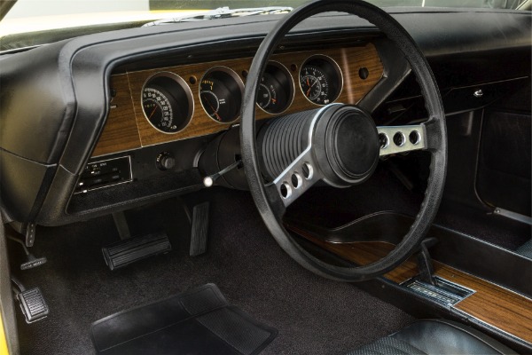 For Sale Used 1973 Dodge Challenger Lemon Twist, RT Stripes | American Dream Machines Des Moines IA 50309